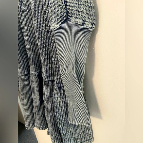 FP1 Free People Waffle Knit Mini Dress S - Picture 5 of 8